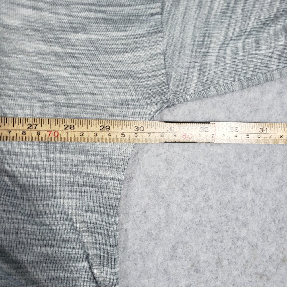 Terra & Sky Womens Top 3X Gray Space Dye Heathered V-Neck Pullover Comfort Layer - Picture 4 of 9